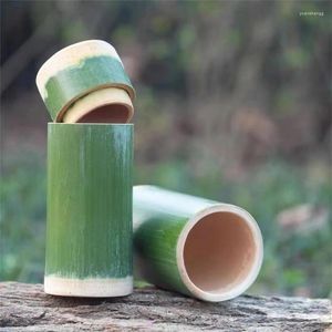 Butelki z wodą naturalny ochrona środowiska bambusowa kubek z pokrywką nadprzyrodzone japońskie ośrodki herbaty kempingowe kubek podróżny