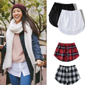 Skirts Women Fake Shirt Tail Blouse Hem Skirt Sweater Extender Detachable striped Underskirt ALine Underskirt DIY Garments Accessories