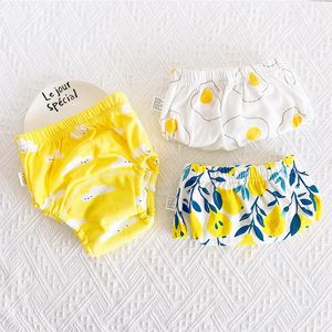 3 Pieces/lot Baby Training Pants 6 Layers Bebe Cloth Diaper Reusable Washable Cotton Elastic Waist Cloth Diapers 8-18KG Nappy 240229