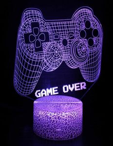 ナイトライトゲーミングルームの装飾PlayStation 5 Luces Habitacion Game Over Setup Teen Chambre Decoration Luz LEDランプRGB Gamer Light3969944
