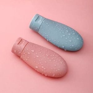 PCS Set Soft Silicone Lotion Container Squeeze Tube Tom påfyllningsbar Portable Travel Shampoo Bottle ML