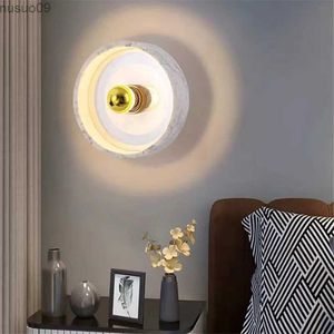 Wall Lamp Stone Wall Lamp Replica Design marble lamp Mounted Sconce Lamp Nordic Hotel Bedroom Bedside wall art decor living room light