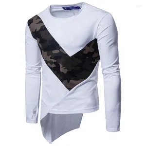 Męskie koszulki T-shirty 2024 Homme marka długoterminowa Slim Fit Cotton Tshirt Camouflage T-shirt Casual Streetwear Tee Hip Hop Tops