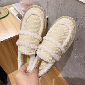 Elbiseler Kış Ayakkabıları Kadın Sığ Ağız Somunlar Kürk Yuvarlak Toe Toe Casual Kadın Spor Daireler Daireler Slipon Clogs Platform Yeni Tekne Elbise Oluk