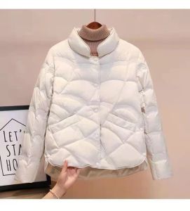 Coats 2023 Menina High -Endweight Down Jacket Women Shorm Slimming New Duck White Down Jacket