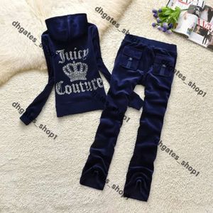 Designer Hoodie Mulheres Duas Peças Calças Inverno Juicy Coutoure Tracksuit Set Juice Tracksuit Terno Mulheres Velvet Juciy Track Suit Calças de Moletom com Diamantes 725