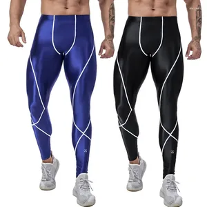 Men's Swimwear Sexy Men Suits Shiny Vest And Tights Oily Luster Fitness Casual Pants Swim Yoga Glossy Form-fitting