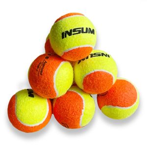 İnsum 6/12pcs tenis topları birincil pratiği tenis% 50 standart basınç eşleştirme antrenmanı plaj eğitimi padel topları 240227