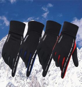 クラシックデザインメン冬の屋外スポーツ運転暖かい手袋を閉めるクールなスクリーンタッチ5本の指のグローブ4113249