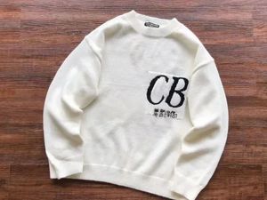 FW Cole Buxton Sweter dla mężczyzn Kobiety Wysokiej jakości bluzy CB Jacquard Knit bluzy vintage SWEAT 240228