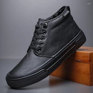 789 Caldo Peluche Addensato Uomo Casual Scarpe Invernali Stivali di Pelle Impermeabile Mon-Slip Caviglia Coturno Masculino 21347 600