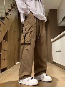 Pantaloni Y2K Fashion Straight Parachute Cargo Pants Men Streetwear Gamby Gambia larga pantaloni lunghi jogger sport casual 2023 Nuovo