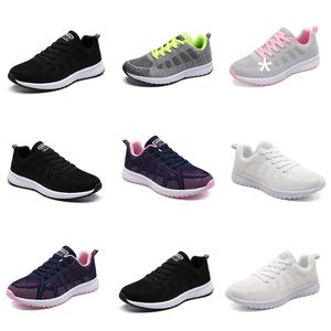 2024 Yaz Koşu Ayakkabıları Tasarımcı Kadınlar Moda Spor ayakkabıları Beyaz Siyah Pembe Gri Konforlu-033 Mesh Yüzey Kadın Açık Hava Spor Eğitmenleri Gai Sneaker Ayakkabıları