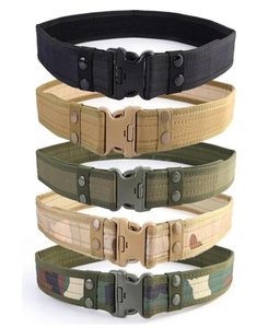 Men039s Caccia Canvas Duty Cintura sportiva tattica Airsoft Army Regolabile Outdoor Hook Loop Cintura Accessori Cinture2026156