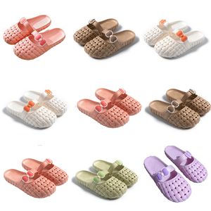 Summer Slippers Green Slippers مصمم منتجات للنساء لفيلم جديد من اللون البرتقالي الأبيض Baotou Bow Bow Sandals Fashion-017 Womens Flat Slides Gai Outdoor Shoes 186 S 268