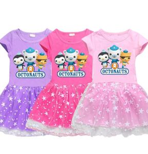 Girl039s vestidos OCTONAUTS meninas da criança menina vestidos de fiesta para ninas pouco traje criança bebê roupas de verão 10 a 121454550