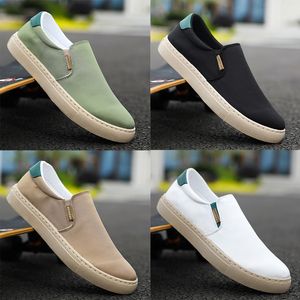 2024 Casual Shoes Solid Color Black White Dark Khaki Jogging Walking Low Mens Womens Sneakers Classical Trainers Gai