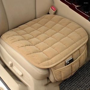 Car Seat Covers Universal Winter Warm Cover Cushion Anti-slip Front Chair Breathable Pad Protector For Cars