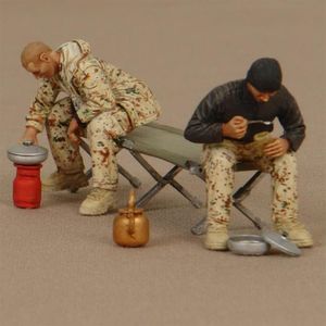 1 35 Resin Model figure GK Soldier Soldiers of the Bundeswehr in camp Military theme of WWII Unassembled and unpainted kit 20120225271978