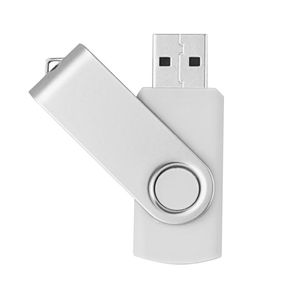 White Metal Rotating 32GB USB 20 Flash Drives 32gb Flash Pen Drive Thumb Storage Enough Memory Stick for PC Laptop Macbook Tablet7826530