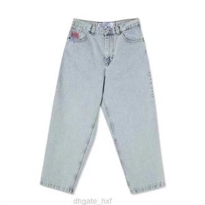 Skate Boy Jeans Designer Skater Jeans Weites Bein Lose Blaue Denim Freizeithose