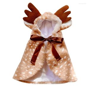 Trajes de gato X-Mas Chapéu de Cão Engraçado Animal de Estimação Traje de Halloween Cosplay Elk Manto para Cães Pequenos Roupas de Natal Bonito