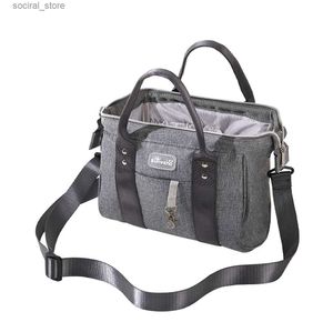 Sacos de fraldas Sunveno Bolsa de fraldas multifuncional para viagens curtas Bolsa de bebê durável e elegante para pais Bolsa de ombro mamãe Crossbody CarryL240305