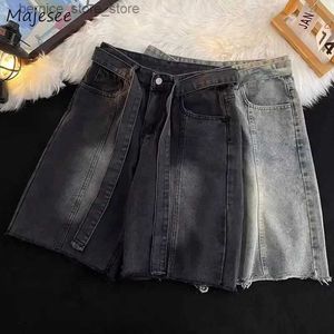 Herren-Shorts, Retro-Shorts, Herren-Denim, Y2K-Kleidung, weites Bein, Jugend, Hip-Hop, Q240305