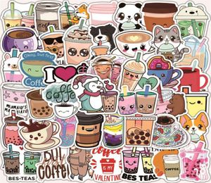 Nowe 1050100pcs Śliczne kreskówki Pearl Milk Tea Stickers Pack for Girl Boba Bubble Herbata naklejka naklejka do majsterkowania laptopa gitara CA3389200