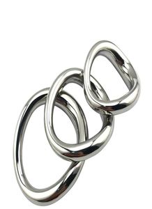 Metal Stainless Steel Cockrings Scrotum Pendant Curved Ring Penis Weight Delay Rings Bdsm Bondage Sexual Toys Adult Games1578778