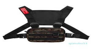 Wholemen Tactical Waist Bag Tactical Pack Hip Hop Function Vest Camouflageチェストリグパック屋外ハンティングバッグブラックWhi9547450