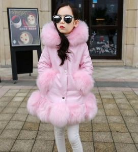 Fashion Baby Winter warm Outerwear Coats Children039s Long Girls Kids Faux Clothes fur Coat C10126174308