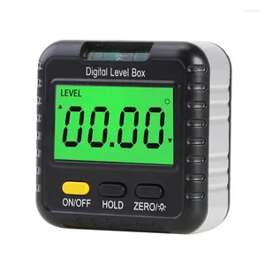 Localizador de ângulo digital com medidor de nível de luz de fundo de bolha horizontal com base magnética bisel LCD