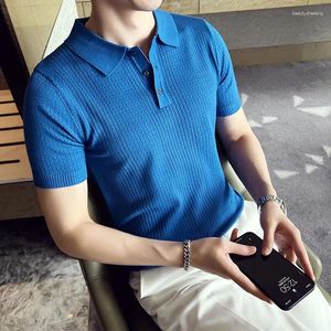 Männer Polos Top Grade Marke Baumwolle Polo Shirts Stricken Männer Slim Fit Kurzarm Sommer Freizeit Revers Kleidung 4XL