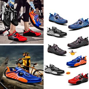 Bike Road Sports Men Dirt Flat Prędkość Rowery Sneakery Flats Mountain Rower Footwear SPD Buty Buty Therern Gai 86479 S