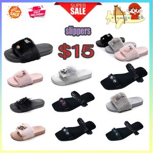 Designer Casual Platform Anti-Kollisions-Stirnband Slides Hausschuhe Männer Frau verschleißfeste Anti-Leder-Sandalen mit weichen Sohlen Strand-Slipper Größe 36-41