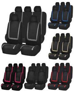 Full Set Car Seat Cover Bakre säte Cover Protector Universal Automobiles Interiör Tillbehör1856883