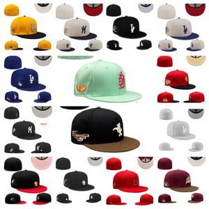 2024 Passgenaue Hüte, Kappengrößen, passende Mütze, Baseball, Fußball, Snapbacks, Mode, flacher Hut, aktiv, verstellbare Stickerei, Baumwoll-Mesh-Kappen, All-Team-Hip-Hop-Outdoor-Sport-Kappe