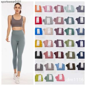 Bel Yüksek Yoga Ll Giysileri Kadınlar Push-Up Fiess Taytlar Yumuşak Elastik Kalça Kaldırma T şeklinde Spor Pantolon Koşuyor Lady 34 Renk