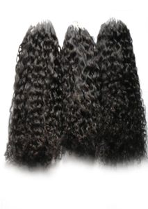 Micro Ring Hair Extensions Afro Kinky Curly Human Hair Bundles Micro Loop Human Hair Extensions 300s Micro Bead European 300G2008819