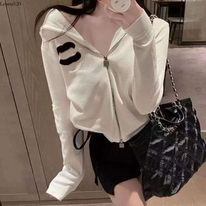 Designerkläder Spring Hooded Loose Summer Zipper Knitwear Women's Fashion Printed Letter Casual Wear S-XL