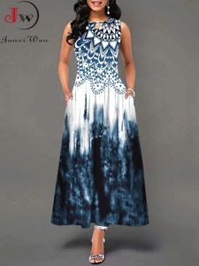 여자 여름 보헤미안 긴 드레스 캐주얼 소매 소매 홀리데이 세련된 우아한 파티 비치 맥시 드레스 240228