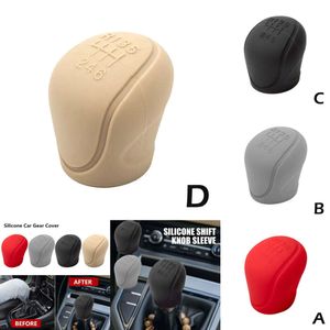 Neue Nicht-Slip Silikon Getriebe Manuelle 6 Gänge Shift Protector Für Innen Zubehör Auto Knob Abdeckung A6f1