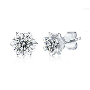 Best Price 18k Round Shape S925 1carat Moissanite Earrings