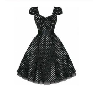 Kleid Plus Size Flügelärmel Sommerkleid Vintage Rockabilly Kleid Jurken 50er Retro Big Swing Pinup Damen Audrey Hepburn Kleid Vestidos