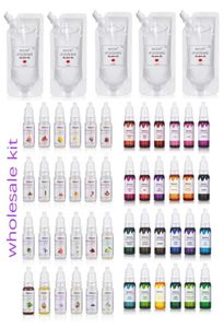 Gloss labial inteiro 500ml base 24pcs aromatizantes aromas pigmento líquido para material diy lipgloss vendor1912675