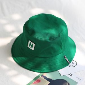 green Bucket Hat Fisherman Hats Men Women Outer Summer Street Hip Hop Dancer Cotton Panama City Hat1347R