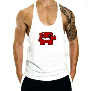 Men's Tank Tops Cotton Fashion Top Men Super Meat Boy Video Game