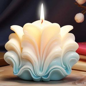 Świece Nowe świecy w kształcie 3D silikonowa fala Fali Straszone ciasto skorupa czekoladowa silikonowa pleśń mydko pleśni fala wodna świecy świeckie formy