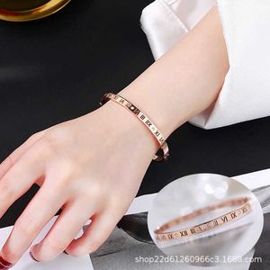 Designer Charm Fashionabla Carter Hot Selling Colorless Titanium Steel Rose Gold Armband Small and Luxury Personaliserad och avancerad med logotypkategori